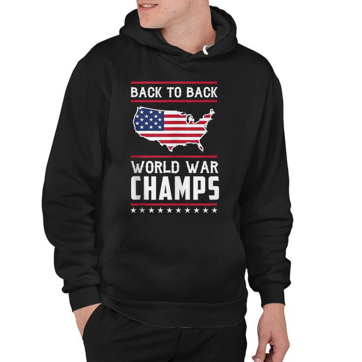 Back To Back Undefeated World War Champs   Hoodie
