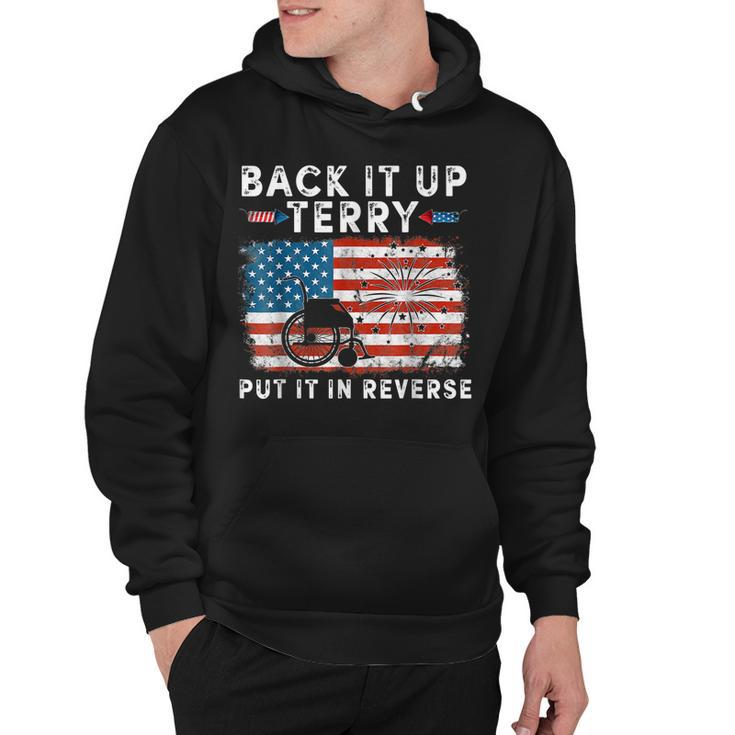 Back Up Terry Put It In Reverse Firework Funny 4Th Of July  V8 Hoodie