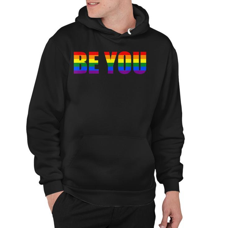 Be You Lgbt Flag Gay Pride Month Transgender  Hoodie