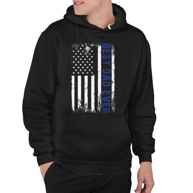 Best Dad Ever Military Pride - 4Th Of July Usa Flag    Hoodie