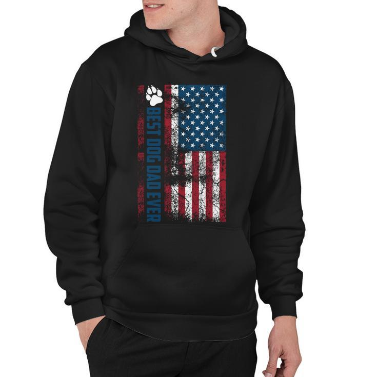 Best Dog Dad Ever | Cute Fathers Day Funny 4Th Of July Gift  Hoodie
