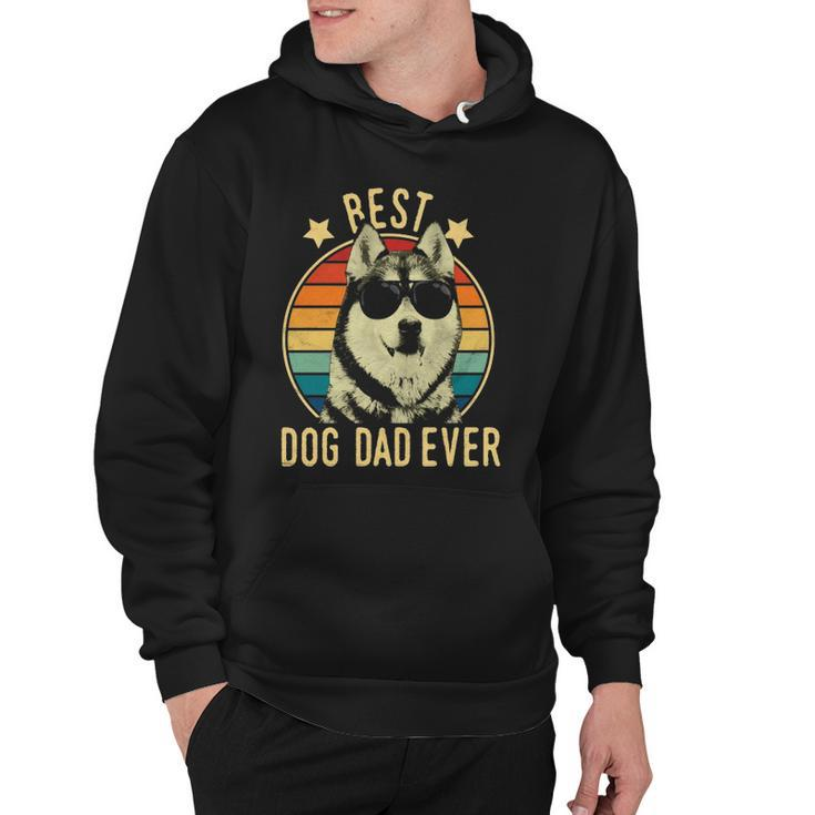 Best Dog Dad Ever Siberian Husky Fathers Day Gift  Hoodie