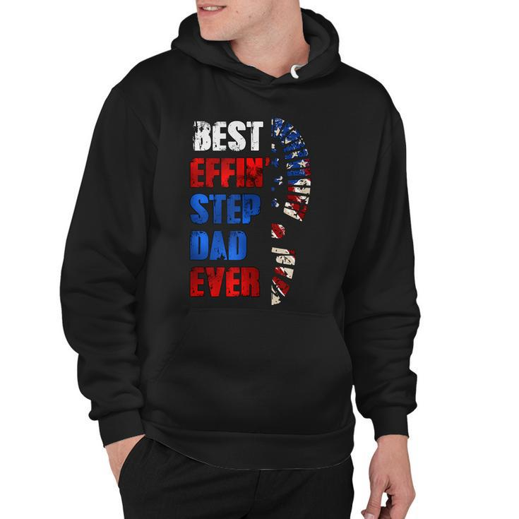 Best Effin’ Step Dad 4Th Of July Ever Shoes Trace Flag  Hoodie