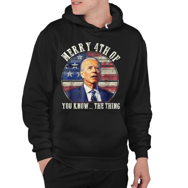 Biden Dazed Merry 4Th Of You Know The Thing  V2 Hoodie