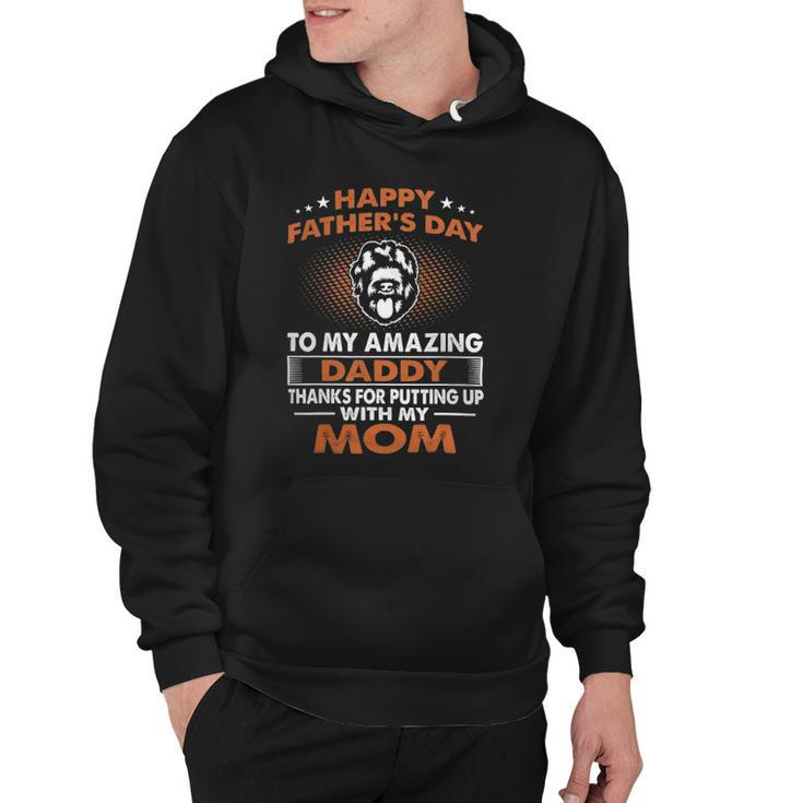 Black Russian Terrier Dog Dad Happy Fathers Day Hoodie