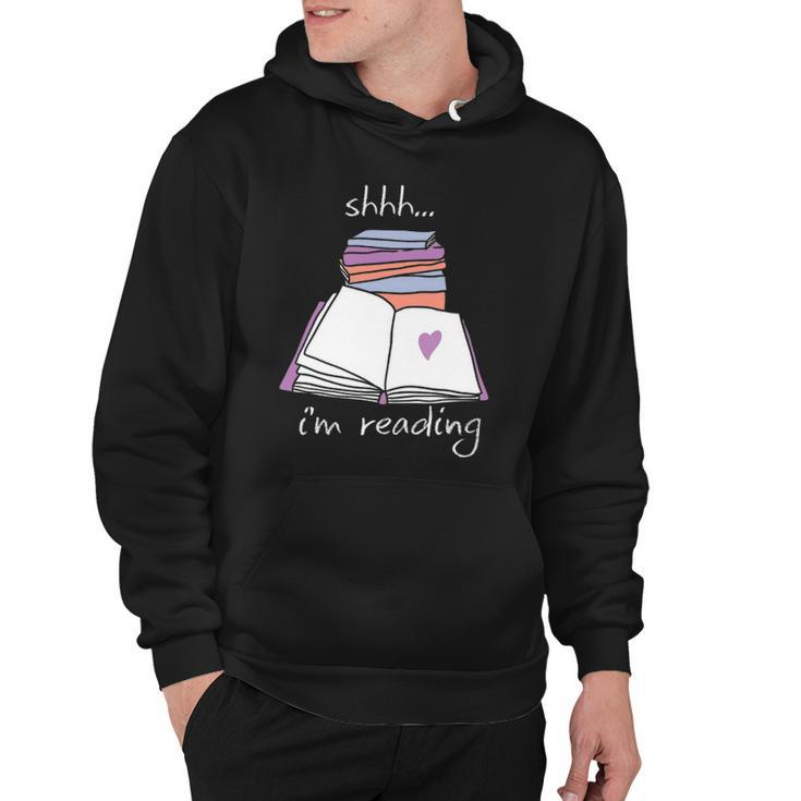 Book Reading Library Shh Im Reading Hoodie