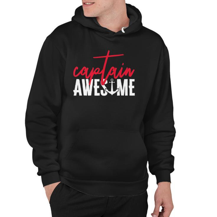 Captain Awesome Funny Sailing Boating Sailor Boat Hoodie