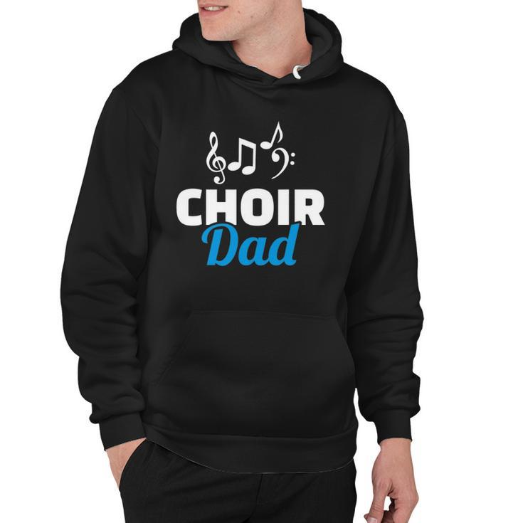 Choir Dad Music Notes Fathers Day Hoodie