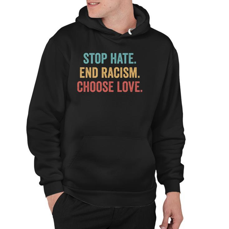 Choose Love Buffalo - Stop Hate End Racism Choose Love Hoodie
