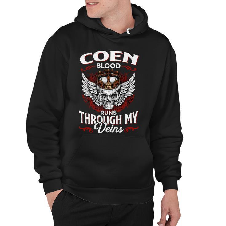 Coen Blood Runs Through My Veins Name V2 Hoodie