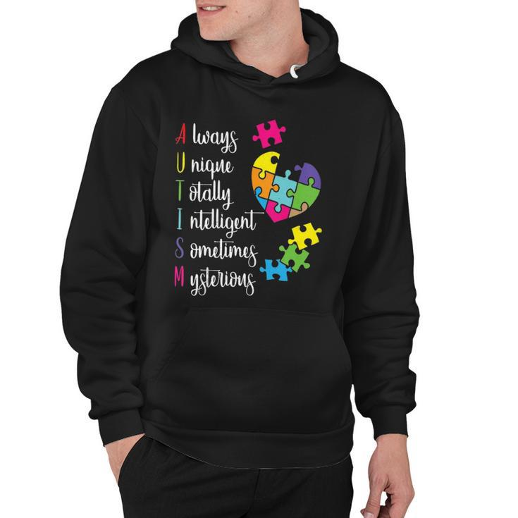 Colorful Autism Awareness Gift Design For Asd Parents  Hoodie