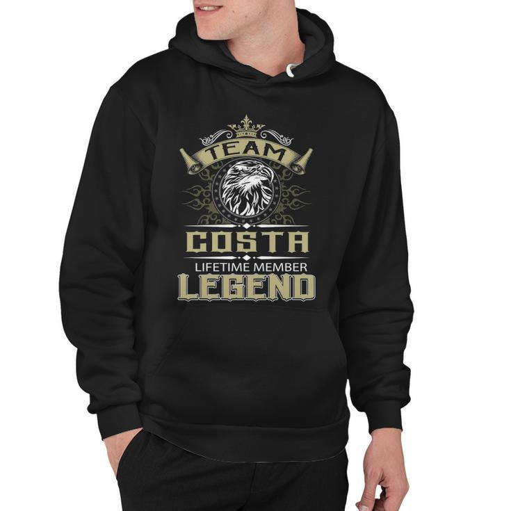 Costa Name Gift   Team Costa Lifetime Member Legend Hoodie