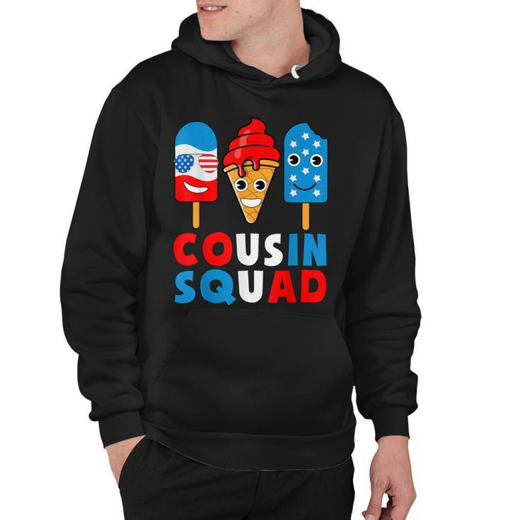 Cousin Squad 4Th Of July Cousin Crew American Flag Ice Pops  Hoodie