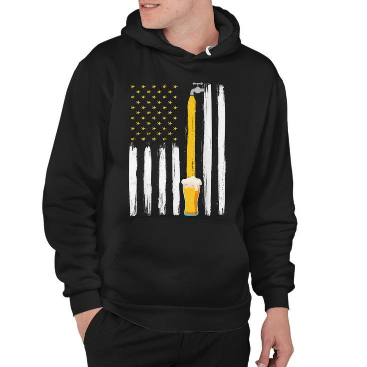 Crafts Beer American Flag Usa 4Th July Brewery Alcohol Lover  Hoodie