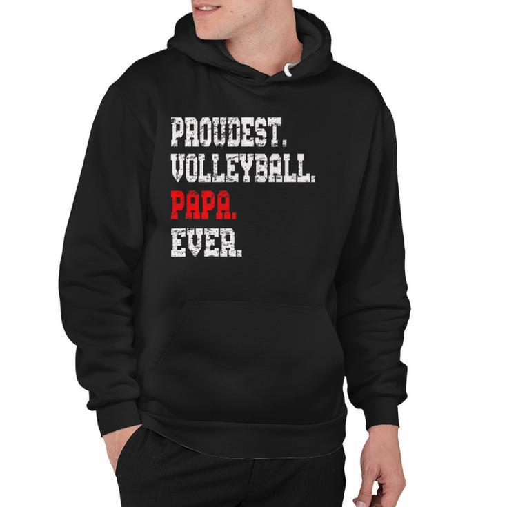 Custom Volleyball Papabest Papa Ever Gift Hoodie