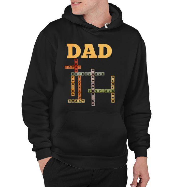 Dad Crossword Puzzle - Fathers Day Love Word Games Saying Hoodie
