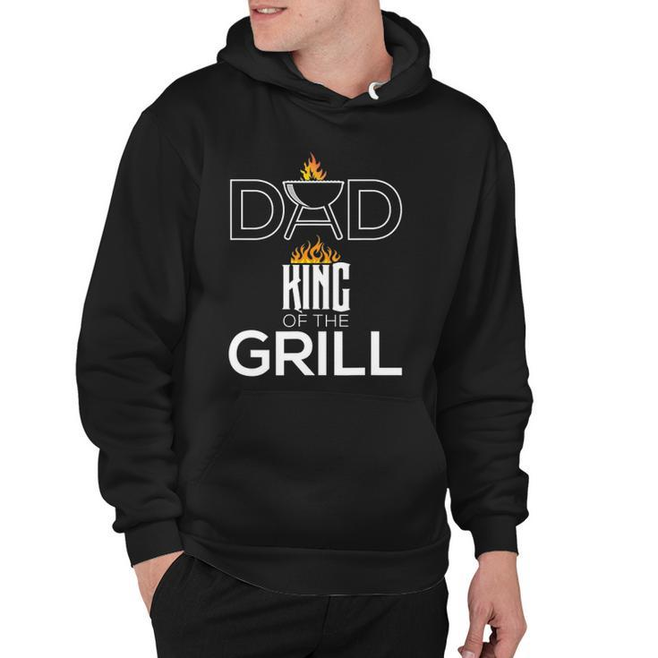 Dad King Of The Grill Funny Bbq Fathers Day Barbecue Hoodie