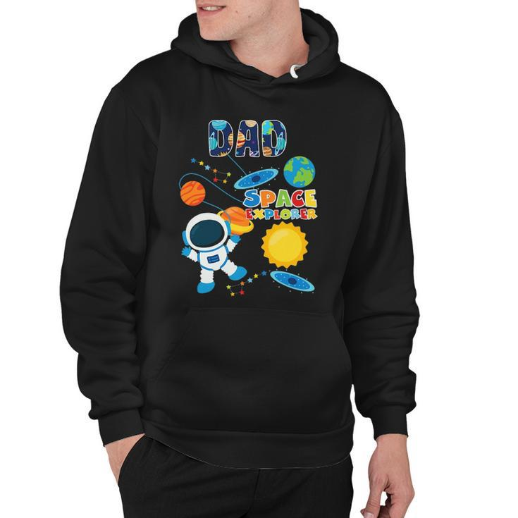 Dad Outer Space Astronaut For Fathers Day Gift Hoodie