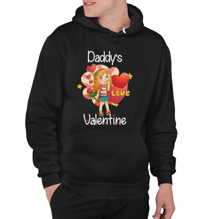 Daddys Valentine Father Daughter Valentines Day Gift Hoodie