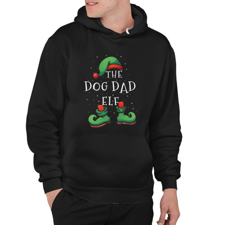 Dog Dad Elf - Funny Matching Family Christmas Pajamas Hoodie