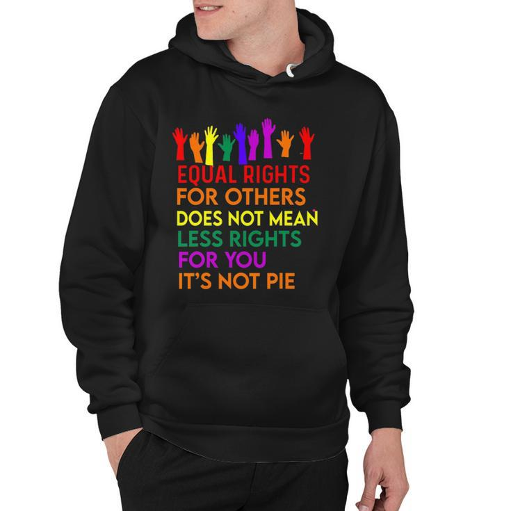 Equal Rights For Others Does Not Mean Equality Tee Pie Hoodie
