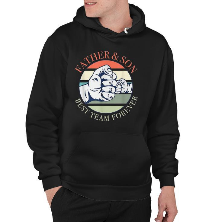 Father And Son - Best Team Forever Big Love Best Dad Hoodie