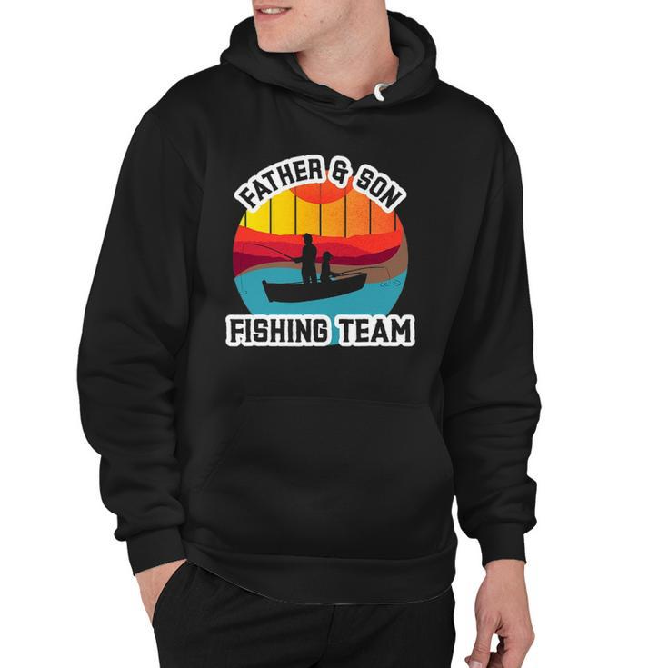 Father And Son Fishing Team Fathers Day Hoodie
