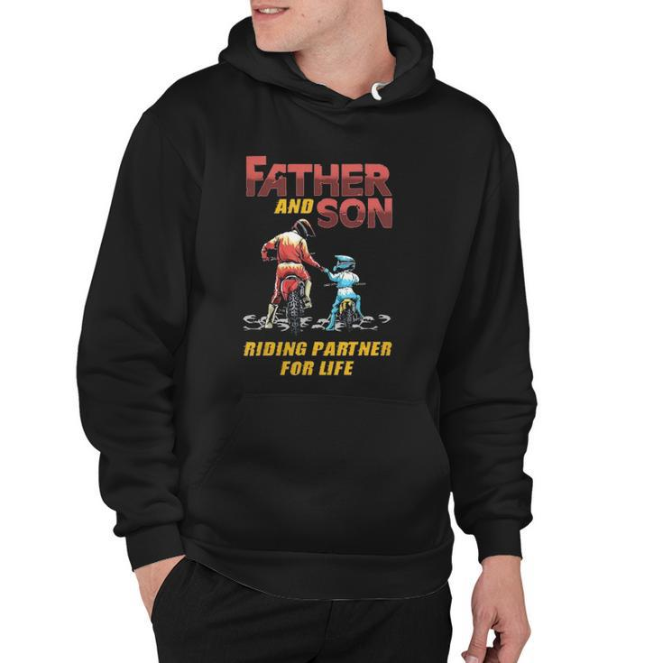 Father And Son Riding Partner For Life Hoodie