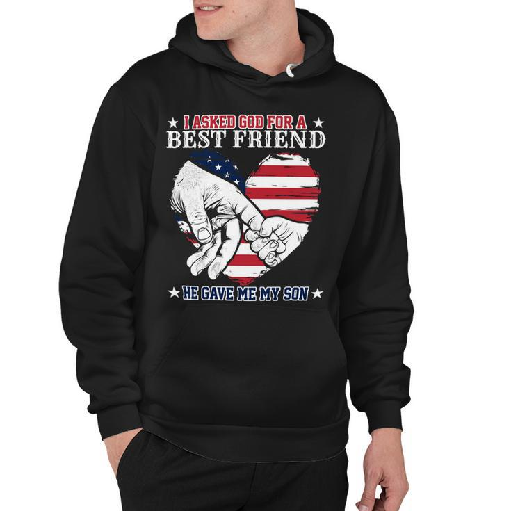 Father Grandpa Hes My Best Friend Father And Son God Gave Me You 55 Family Dad Hoodie