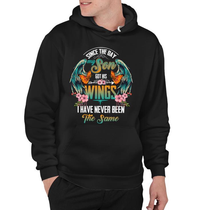 Father Grandpa Since The Day My Son Got His Wings I Have Never Been The Same 56 Family Dad Hoodie