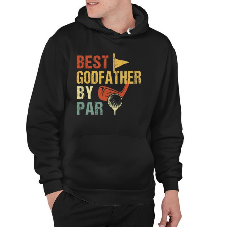 Fathers Day Best Godfather By Par Funny Golf Gift Hoodie
