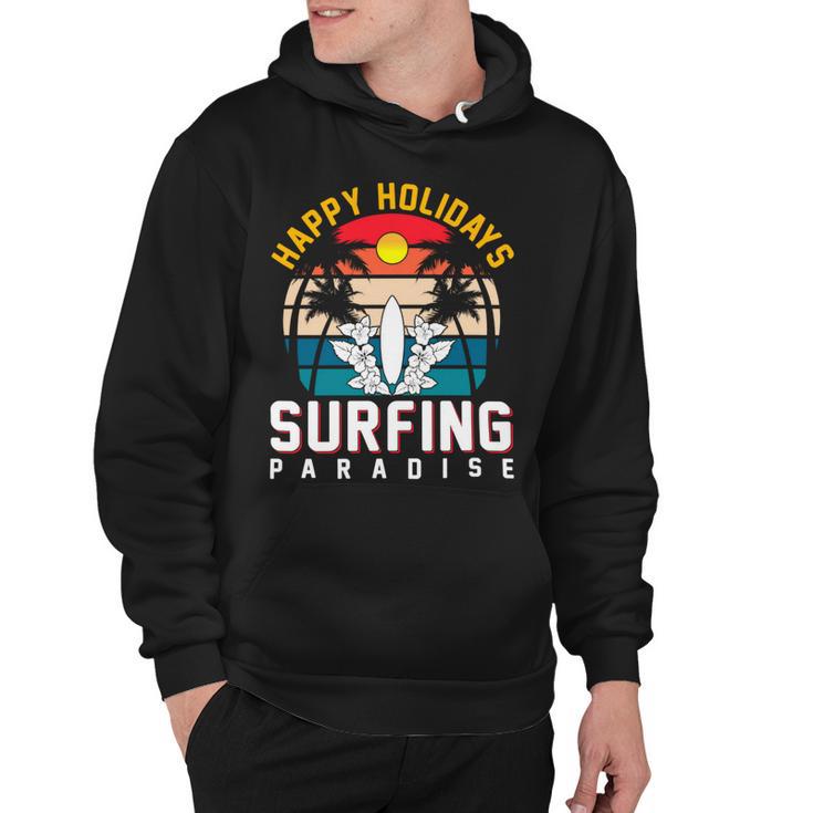 Funny Enjoy The Summer Holiday Summer Surfing Paradise Hoodie