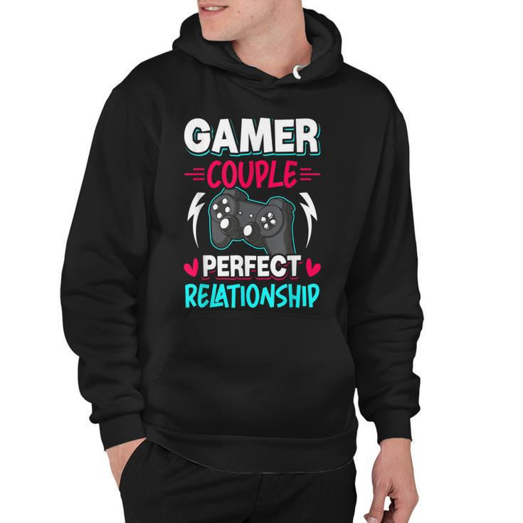 Gamer Couple Perfect Relationship Video Gamer Gaming  Hoodie