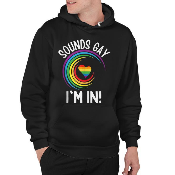 Gay Pride Sounds Gay Im In Men Women Lgbt Rainbow  Hoodie