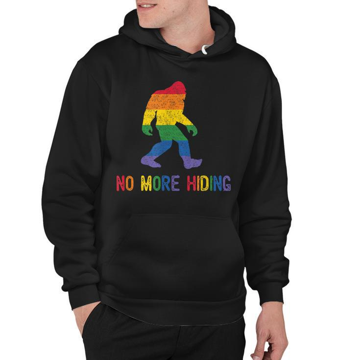 Gay Pride Support - Sasquatch No More Hiding - Lgbtq Ally  Hoodie