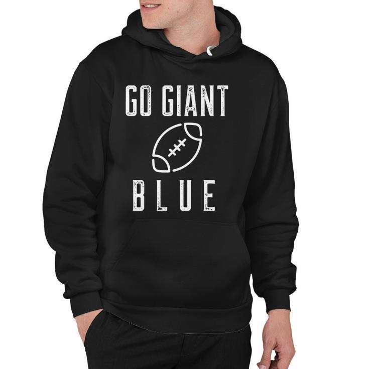 Go Giant Blue New York Football Hoodie