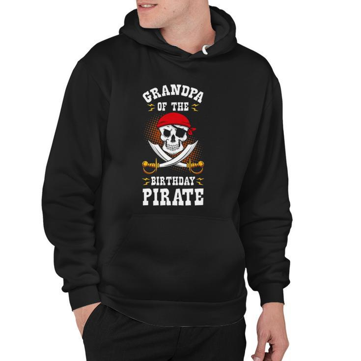 Grandpa Of The Birthday Pirate Themed Matching Bday Party Hoodie