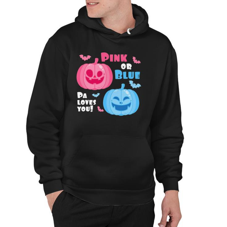 Halloween Gender Reveal Pa Loves You Fall Theme Hoodie