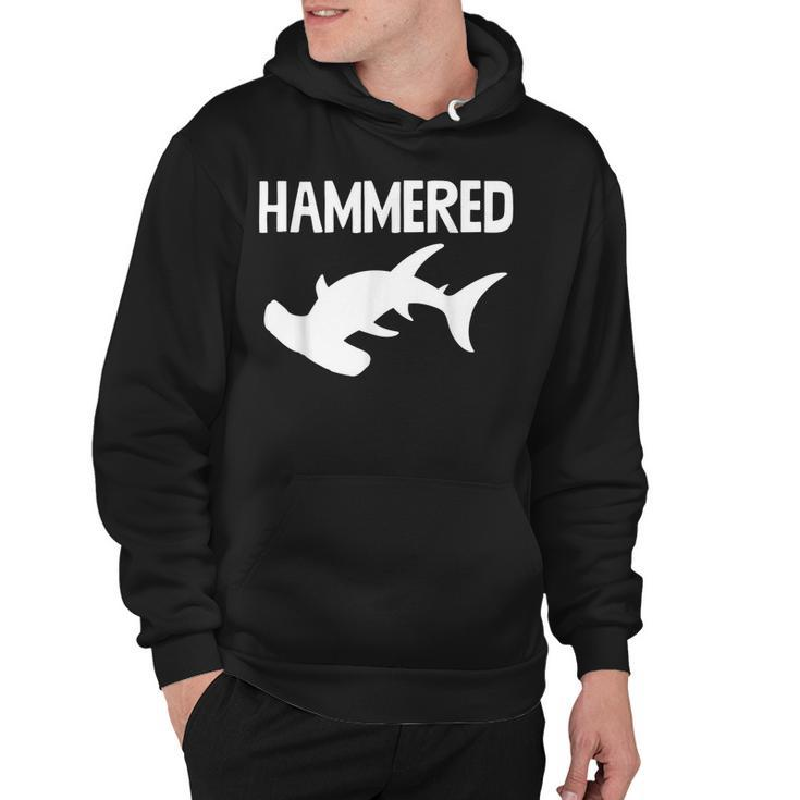 Hammered Hammerhead Shark Funny Drinking Funny Hoodie