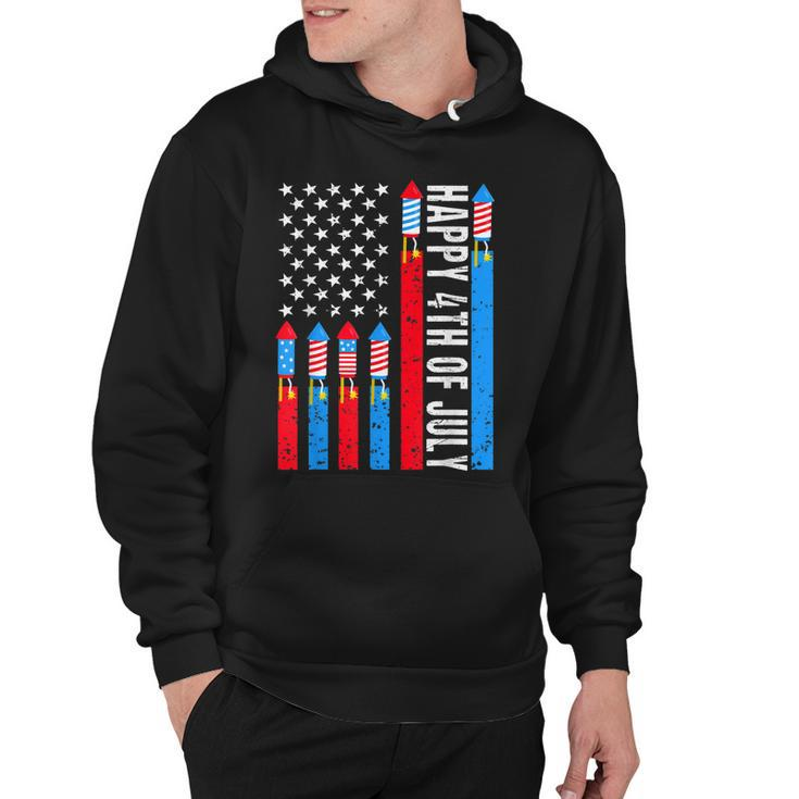 Happy 4Th Of July American Flag Fireworks Patriotic Outfits  Hoodie