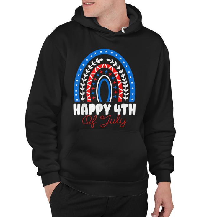Happy 4Th Of July Celebration 4Th Of July Rainbow  Hoodie