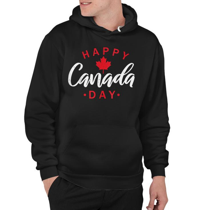 Happy Canada Day  Funny Maple Leaf Canadian Flag Kids  Hoodie