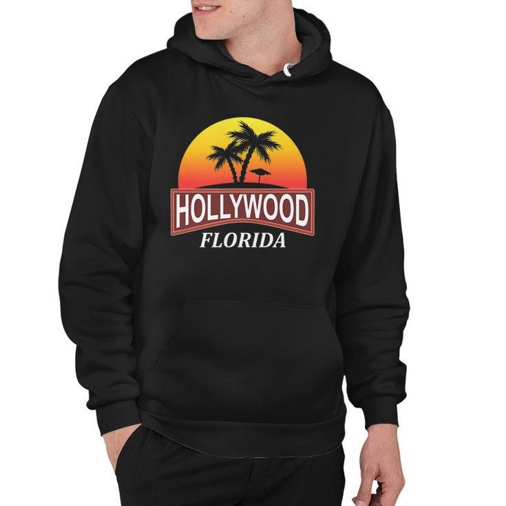 Hollywood Florida Beach Vacation Palm Tree Hoodie