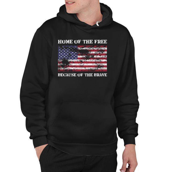 Home Of The Free Because Brave Grunge Hoodie