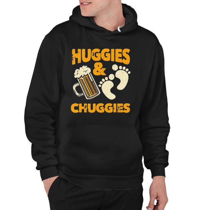 Huggies And Chuggies Funny Future Father Party Gift Hoodie