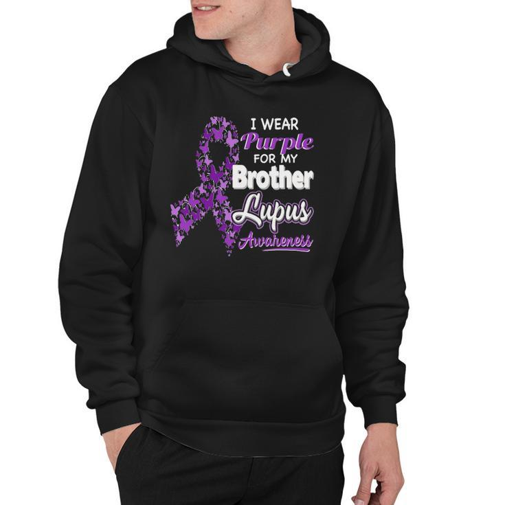 I Wear Purple For My Brother - Lupus Awareness Hoodie