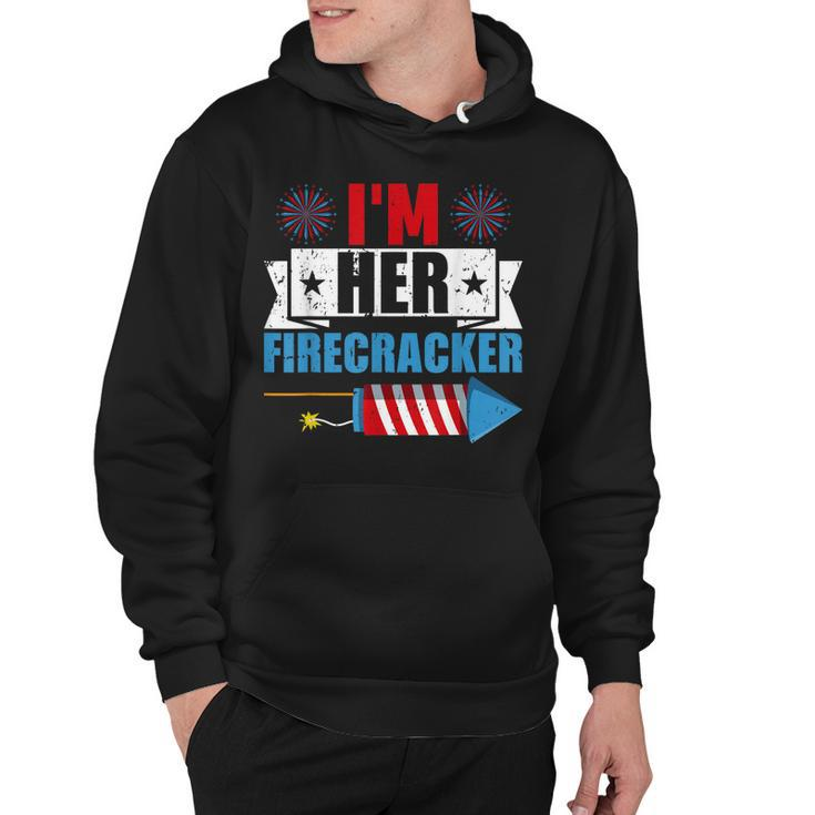 Im Her Firecracker 4Th Of July Matching Couple For Her  Hoodie