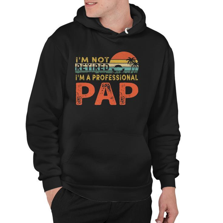 Im Not Retired A Professional Pap Fathers Day Hoodie