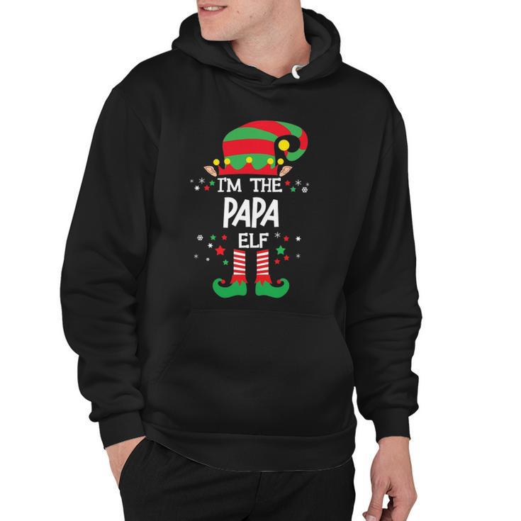 Im The Papa Elf Group Matching Christmas Pajama Hoodie