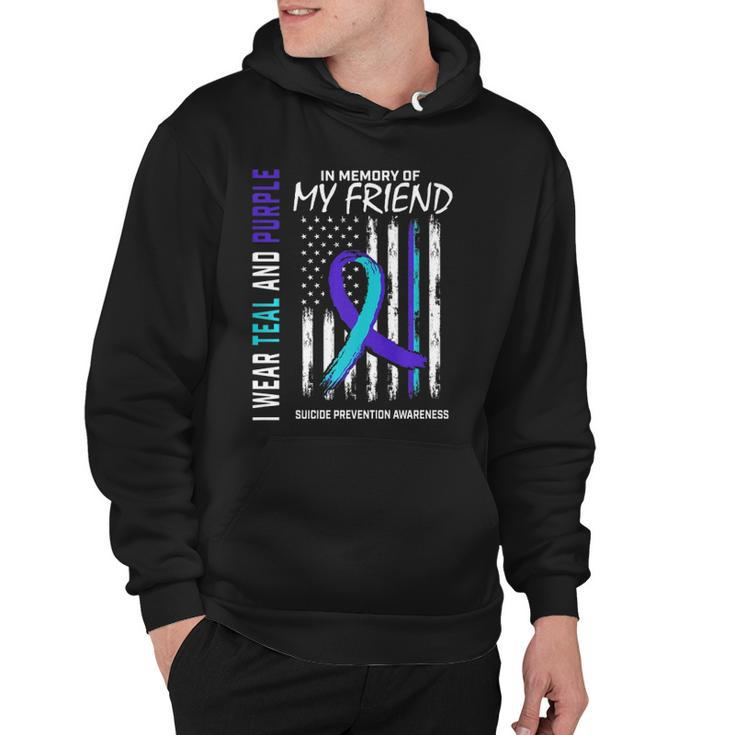 In Memory Friend Suicide Awareness Prevention American Flag  Hoodie
